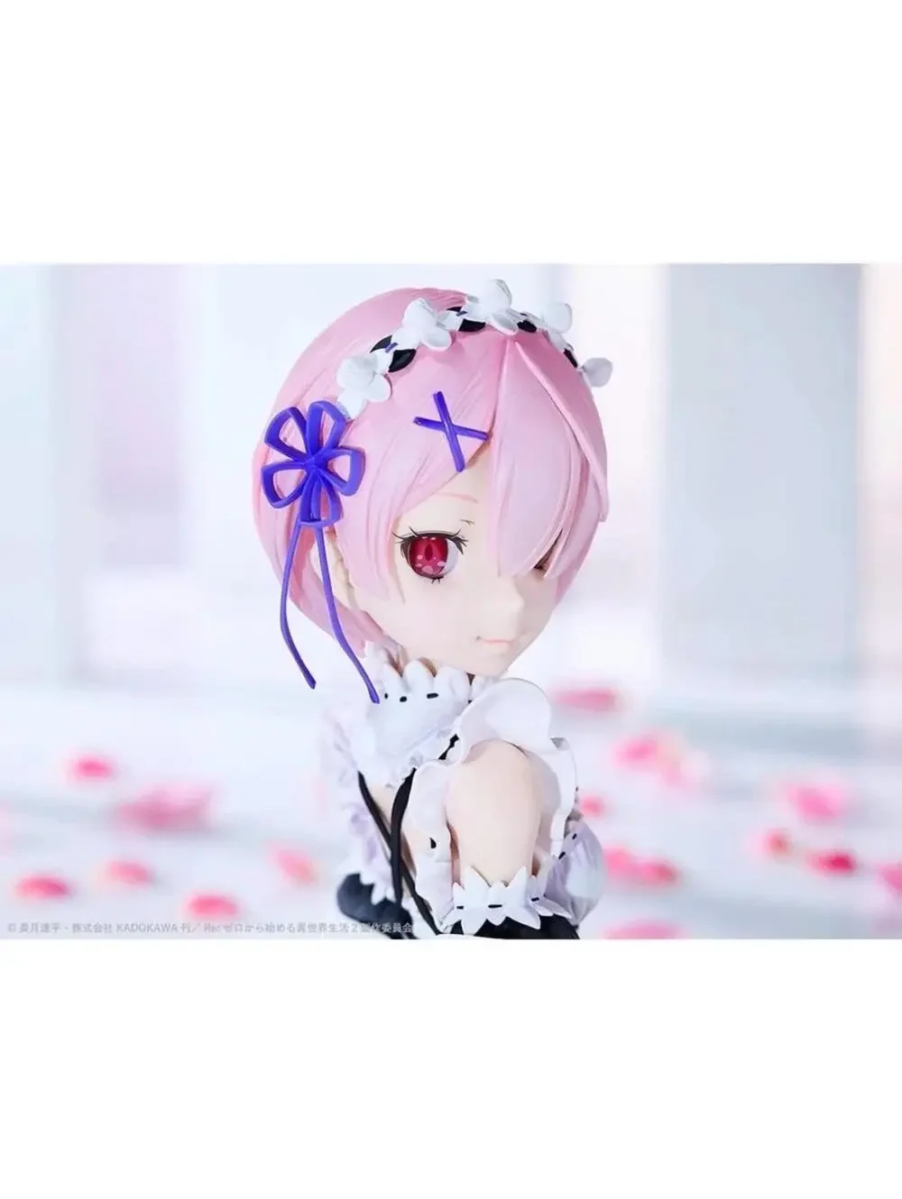 Bandai Ichiban Kuji Re:Zero Ram Art Scale Bust Figure NIB US Seller 21cm